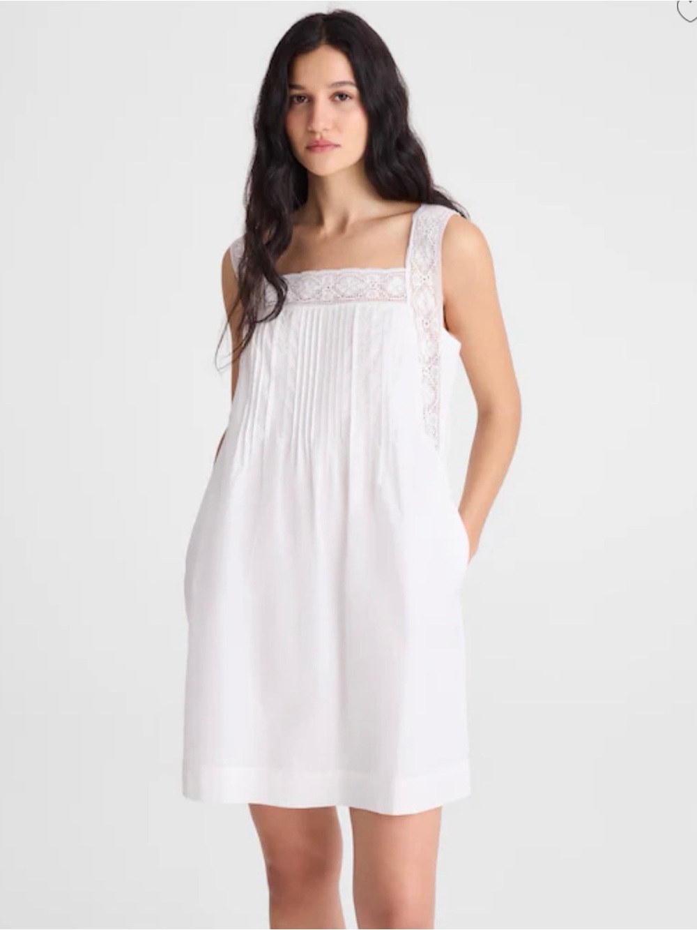 MADEWELL M The Sophie Cotton Lace Mini Dress OA350